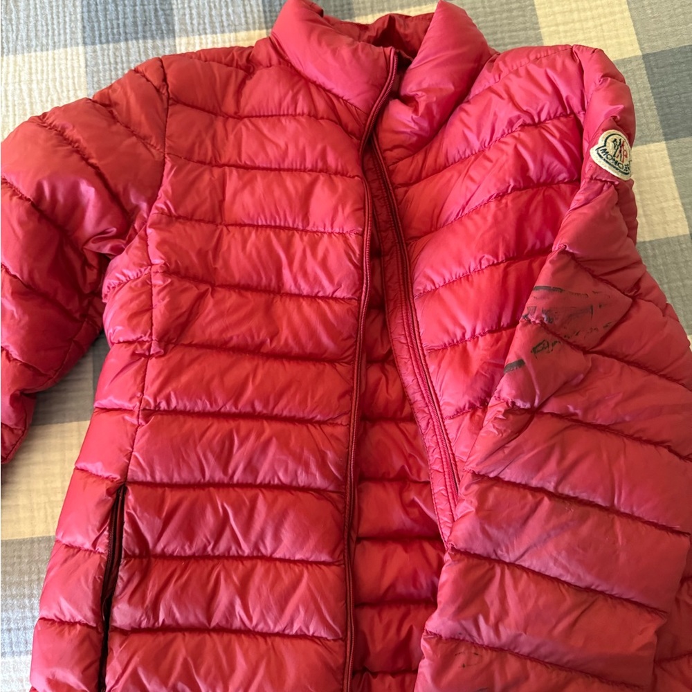 Kids Red Puffer Jacket